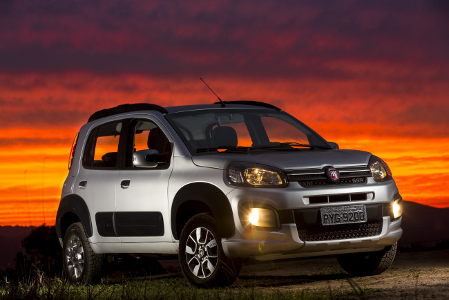 Обои картинки фото автомобили, fiat, 2016г, 327, uno, way