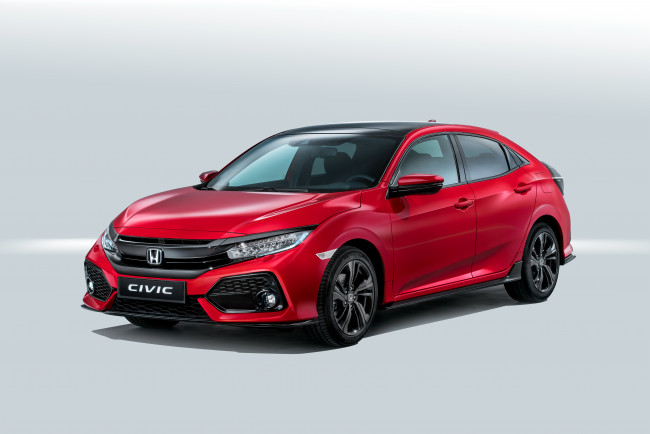 Обои картинки фото автомобили, honda, hatchback, 2016г, civic