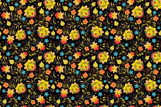 Обои картинки фото векторная графика, цветы , flowers, цветы, узор, пестрый