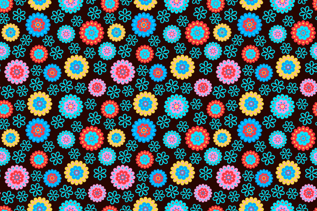 Обои картинки фото векторная графика, цветы , flowers, цветы, разноцветный, узор