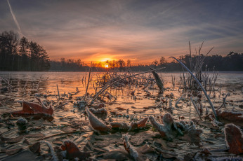 Картинка природа восходы закаты простор