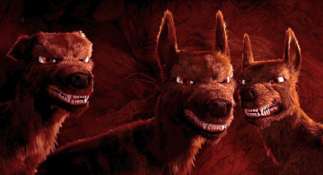 Картинка мультфильмы free+birds собака оскал трое