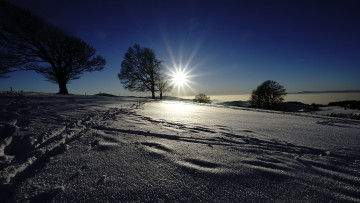 Картинка природа зима простор