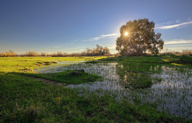 Обои картинки фото природа, восходы, закаты, простор