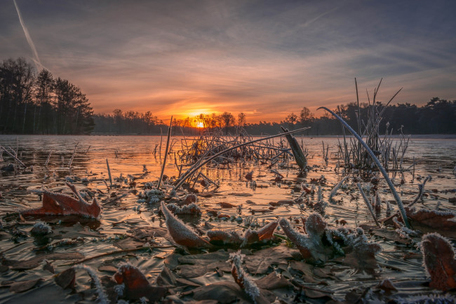 Обои картинки фото природа, восходы, закаты, простор