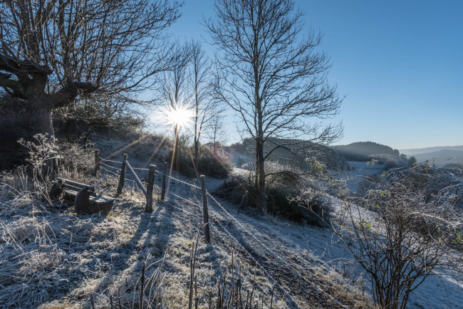 Обои картинки фото природа, зима, простор