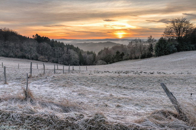 Обои картинки фото природа, зима, простор