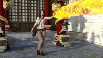 Картинка 3д+графика фантазия+ fantasy фон взгляд девушка