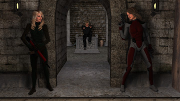 Картинка 3д+графика фантазия+ fantasy фон взгляд девушка