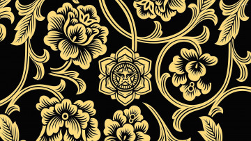 Картинка векторная+графика цветы+ flowers фон цвет узор