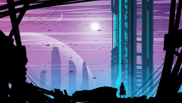 Картинка векторная+графика город+ city дома город