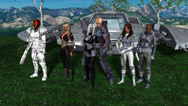 Обои картинки фото 3д графика, фантазия , fantasy, взгляд, девушки, фон