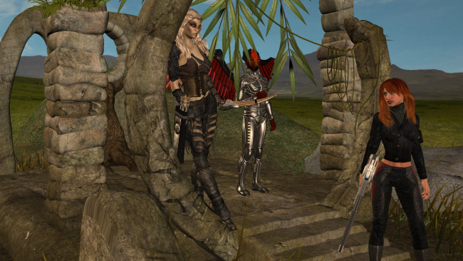 Обои картинки фото 3д графика, фантазия , fantasy, взгляд, фон, девушка