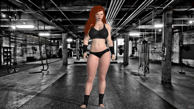 Обои картинки фото 3д графика, люди , people, девушка, взгляд, фон