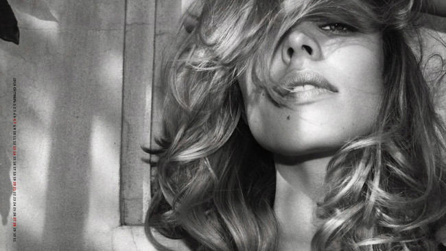 Обои картинки фото календари, девушки, лицо, взгляд