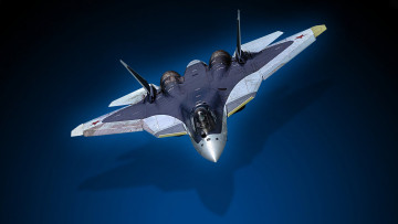 Картинка cу-57+ пак+фа авиация 3д рисованые v-graphic истребитель пятого поколения многоцелевой cу57 т50 пак фа вкс рф