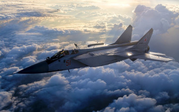 Картинка миг-31 авиация боевые+самолёты ввс россии боевая истребитель перехватчик миг31