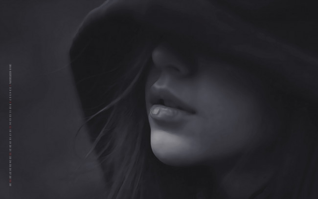 Обои картинки фото календари, компьютерный дизайн, лицо, капюшон, женщина, девушка, calendar, 2019