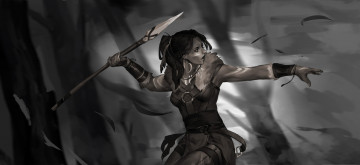 Картинка видео+игры league+of+legends нидали копье лес nidalee