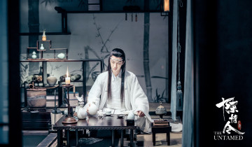 Картинка кино+фильмы the+untamed лань ванцзи стол вино