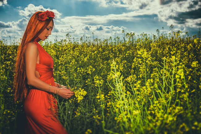 Обои картинки фото девушки, - рыжеволосые и разноцветные, девушка, красивая, супер, секси, няша, нежная, классная, модница, лапочка, мадам