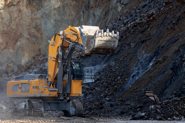 Обои картинки фото техника, экскаваторы, liebherr