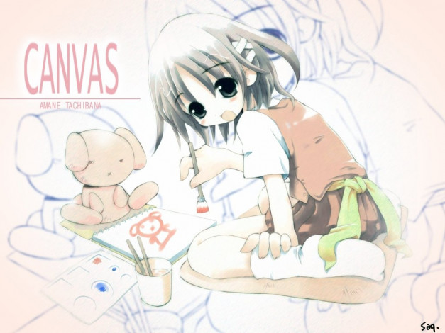 Обои картинки фото аниме, canvas