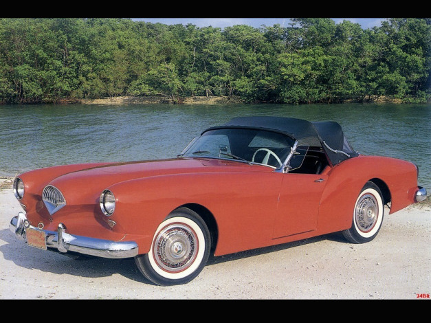 Обои картинки фото kaizer, darrin, 1954, автомобили