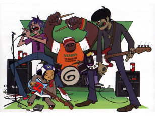 Картинка музыка gorillaz