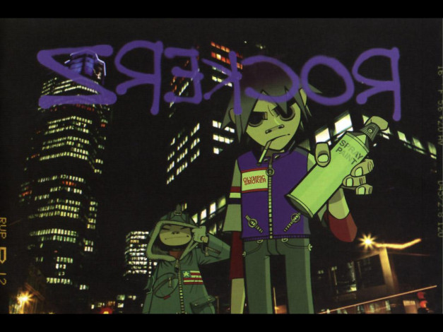 Обои картинки фото музыка, gorillaz