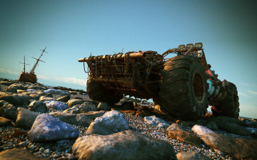 Картинка buggy desert автомобили 3д