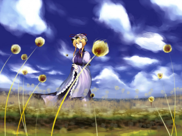 Обои картинки фото аниме, touhou