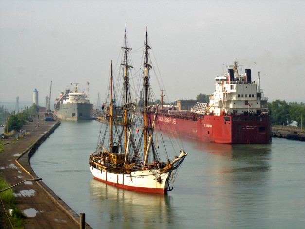 Обои картинки фото корабли, разные, вместе