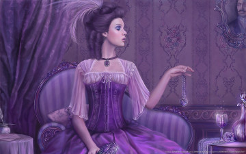 Картинка everything is purple фэнтези девушки