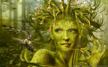 Картинка the carnivorous sundew fairy фэнтези эльфы