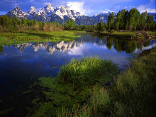 Картинка природа реки озера река гора