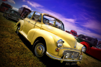 Картинка автомобили выставки уличные фото morris анемон лиловый сон-трава прострел