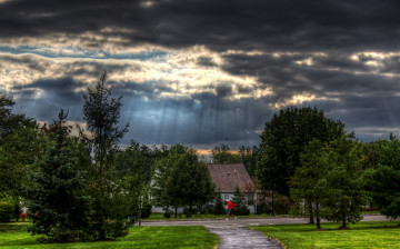 Картинка автор kevin lee природа дороги тучи