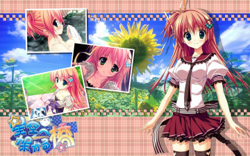 обоя аниме, hoshizora, kakaru, hashi, bridge, to, the, sky