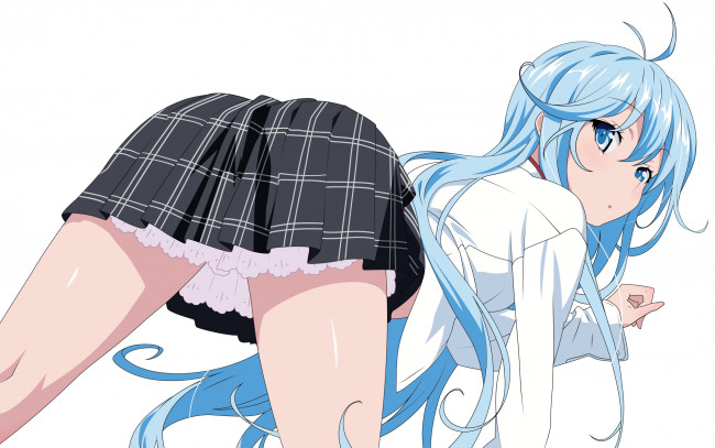 Обои картинки фото аниме, denpa, onna, to, seishun, otoko, юбка, девушка, волосы