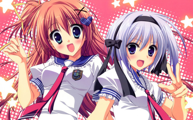 Обои картинки фото аниме, hoshizora, kakaru, hashi, bridge, to, the, sky