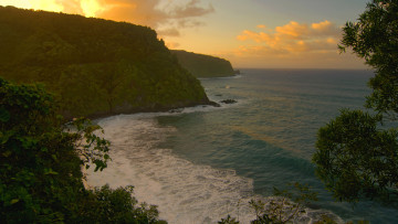 Картинка coastline природа побережье холмы океан береговая линия