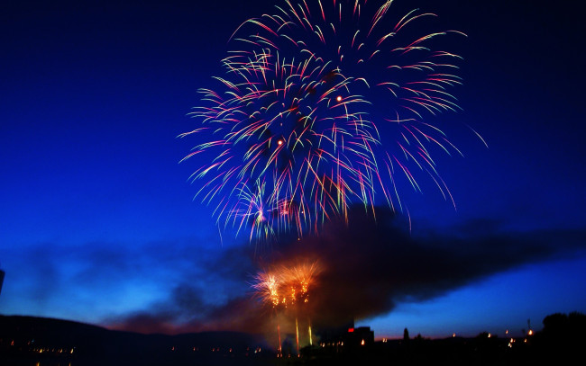 Обои картинки фото fireworks, разное, салюты, фейерверки, фейерверк, ночь