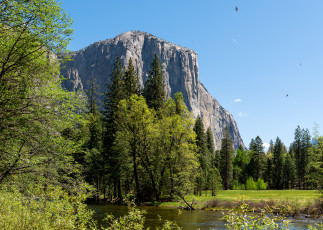 Картинка природа горы yosemite national park река