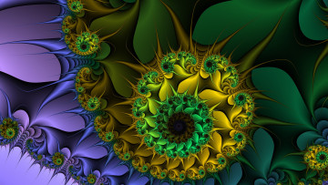 Картинка 3д+графика фракталы+ fractal цвета узор фон