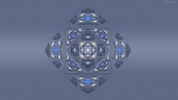 Картинка 3д+графика фракталы+ fractal фон узор цвета