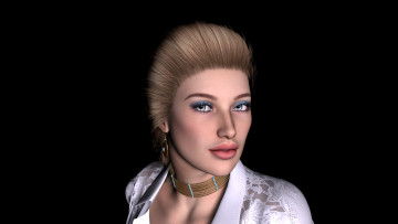 Картинка 3д+графика люди+ people девушка фон взгляд