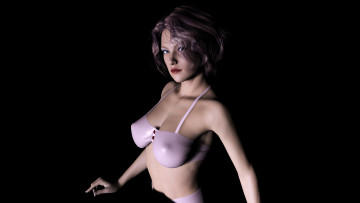 Картинка 3д+графика люди+ people фон взгляд девушка