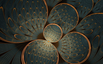 Картинка 3д+графика фракталы+ fractal цвета фон узор