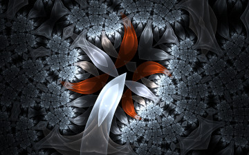 Картинка 3д+графика фракталы+ fractal фон узор цвета